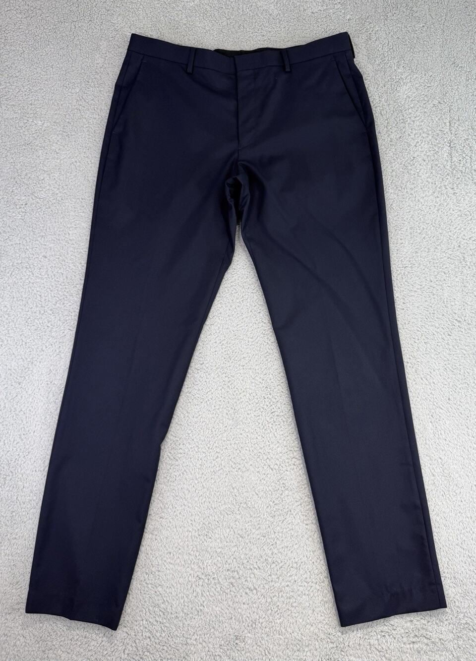 J CREW Loro Piana Super 120s Wool Ludlow Slim Fit Suit Dress Pants Navy 35x33
